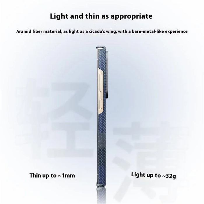 For Samsung Galaxy S25 Ultra Magnetic Case Precise Cutouts Aramid Fiber Phone Cover with Metal Lens Frame - Moon - 4