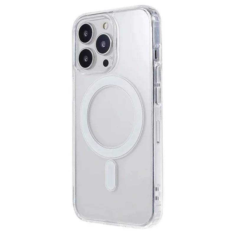 WANLONFENG For iPhone 14 Pro Max Clear Case Compatible with MagSafe  LM2 Series Phone Cover (Big Lens Hole) - Transparent - 2