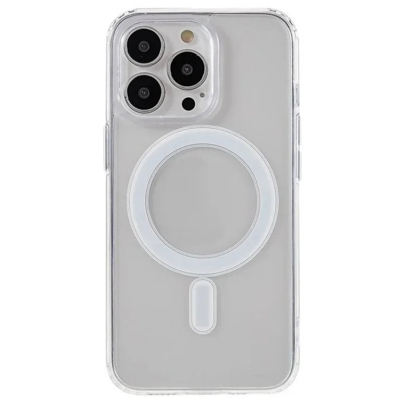 WANLONFENG For iPhone 12 Pro Max 6.7 inch Clear Case Compatible with MagSafe  LM2 Series Phone Cover (Big Lens Hole) - Transparent - 1
