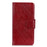 For Samsung Galaxy A14 5G / A14 4G Phone Case Split Leather Nappa Texture Phone Cover - Red - 7