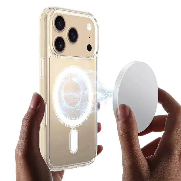 WANLONFENG For iPhone 17 Pro Clear Case Compatible with MagSafe  LM2 Series Phone Cover (Big Lens Hole) - Transparent - 3