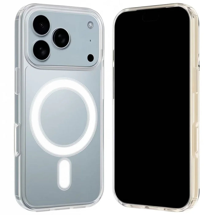 WANLONFENG For iPhone 17 Pro Max Clear Case Compatible with MagSafe  LM2 Series Phone Cover (Big Lens Hole) - Transparent - 1