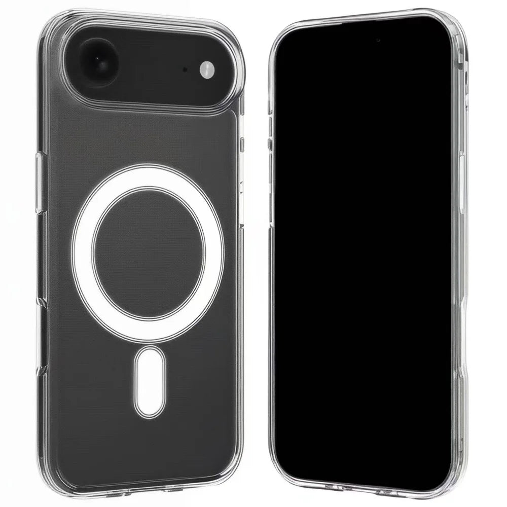 WANLONFENG For iPhone Air Clear Case Compatible with MagSafe  LM2 Series Phone Cover (Big Lens Hole) - Transparent - 1