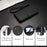 For iPhone 18 Pro / 17 Pro Leather Case Wallet Stand Phone Cover with Wrist Strap - Black - 6