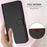 For iPhone 18 Pro / 17 Pro Leather Case Wallet Stand Phone Cover with Wrist Strap - Black - 7