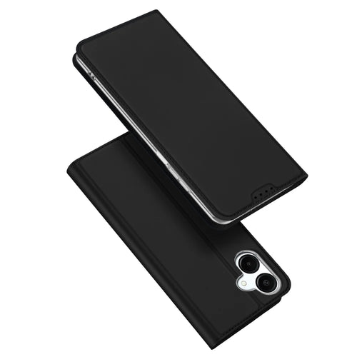 DUX DUCIS For Samsung Galaxy A07 4G / A07 5G / A08 4G / M07 / F07 / M17e / F70e Case  Skin Pro Series Leather Cover Card Holder - Black - 1