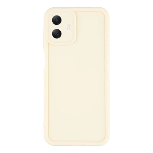 For Samsung Galaxy A07 4G Case Grooved Design TPU Anti Slip Phone Cover - Beige - 1