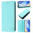 For iPhone 18 Pro Max / 17 Pro Max Leather Case RINACASIS RC01 Phone Cover with RFID Blocking Wallet Stand - Mint Green - 3
