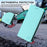For iPhone 18 Pro / 17 Pro Leather Case RINACASIS RC01 Phone Cover with RFID Blocking Wallet Stand - Mint Green - 7
