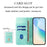 For iPhone 18 Pro Max / 17 Pro Max Wallet Cases Retro Texture RFID Blocking Leather Phone Cover - Mint Green - 7