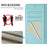 For iPhone Air Case Imprinted Honeycomb RFID Blocking Leather Phone Cover with Strap - Mint Green - 7
