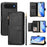 For iPhone Air Case Zipper Pocket Multiple Card Slots Leather Phone Cover - Black - 1