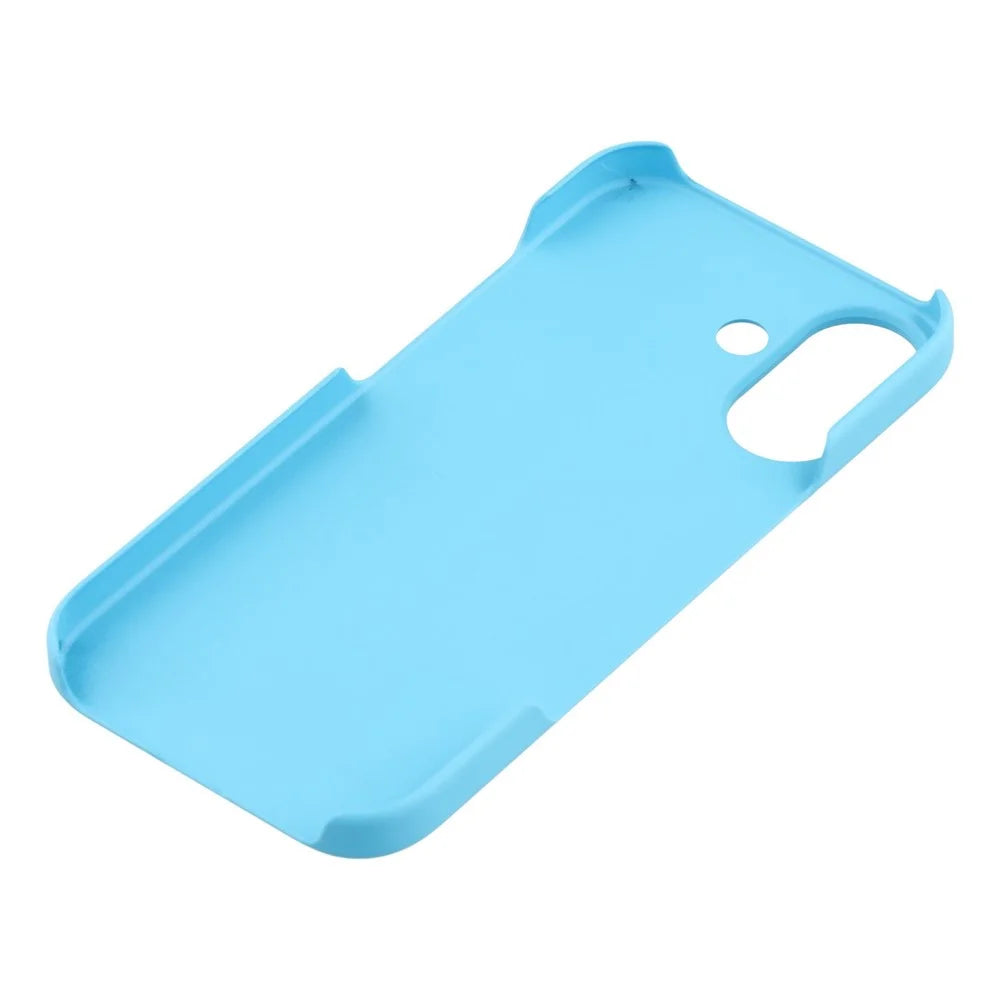 For iPhone 17 Case Hard PC Drop Proof Frosted Minimalist Phone Cover - Sky Blue - 5