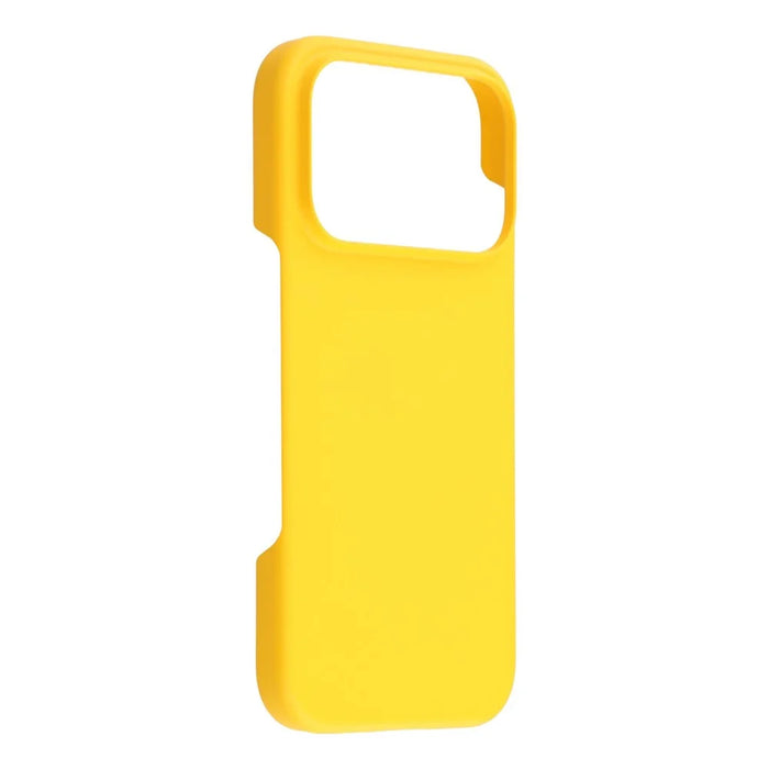 For iPhone 17 Pro Case Hard PC Drop Proof Frosted Minimalist Phone Cover - Yellow - 2