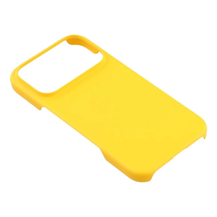 For iPhone 17 Pro Case Hard PC Drop Proof Frosted Minimalist Phone Cover - Yellow - 3