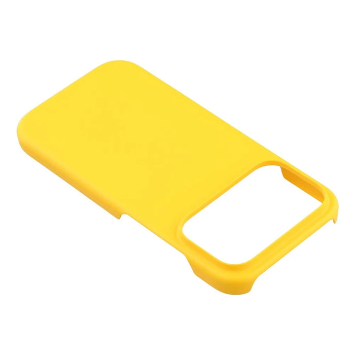 For iPhone 17 Pro Case Hard PC Drop Proof Frosted Minimalist Phone Cover - Yellow - 4