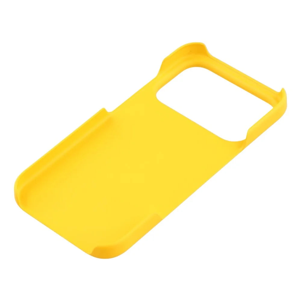 For iPhone 17 Pro Max Case Hard PC Drop Proof Frosted Minimalist Phone Cover - Yellow - 5