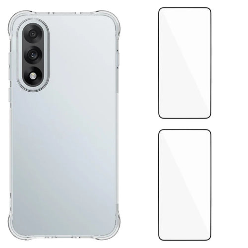 WANLONFENG For OnePlus Nord 5 5G / Ace 5 Ultra 5G TPU Case  WL2 Series 2.0mm Phone Cover with 2Pcs Tempered Glass Films - Transparent - 1