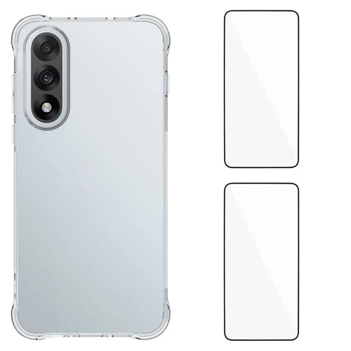 WANLONFENG For OnePlus Nord 5 5G / Ace 5 Ultra 5G TPU Case  WL2 Series 2.0mm Phone Cover with 2Pcs Tempered Glass Films - Transparent - 1