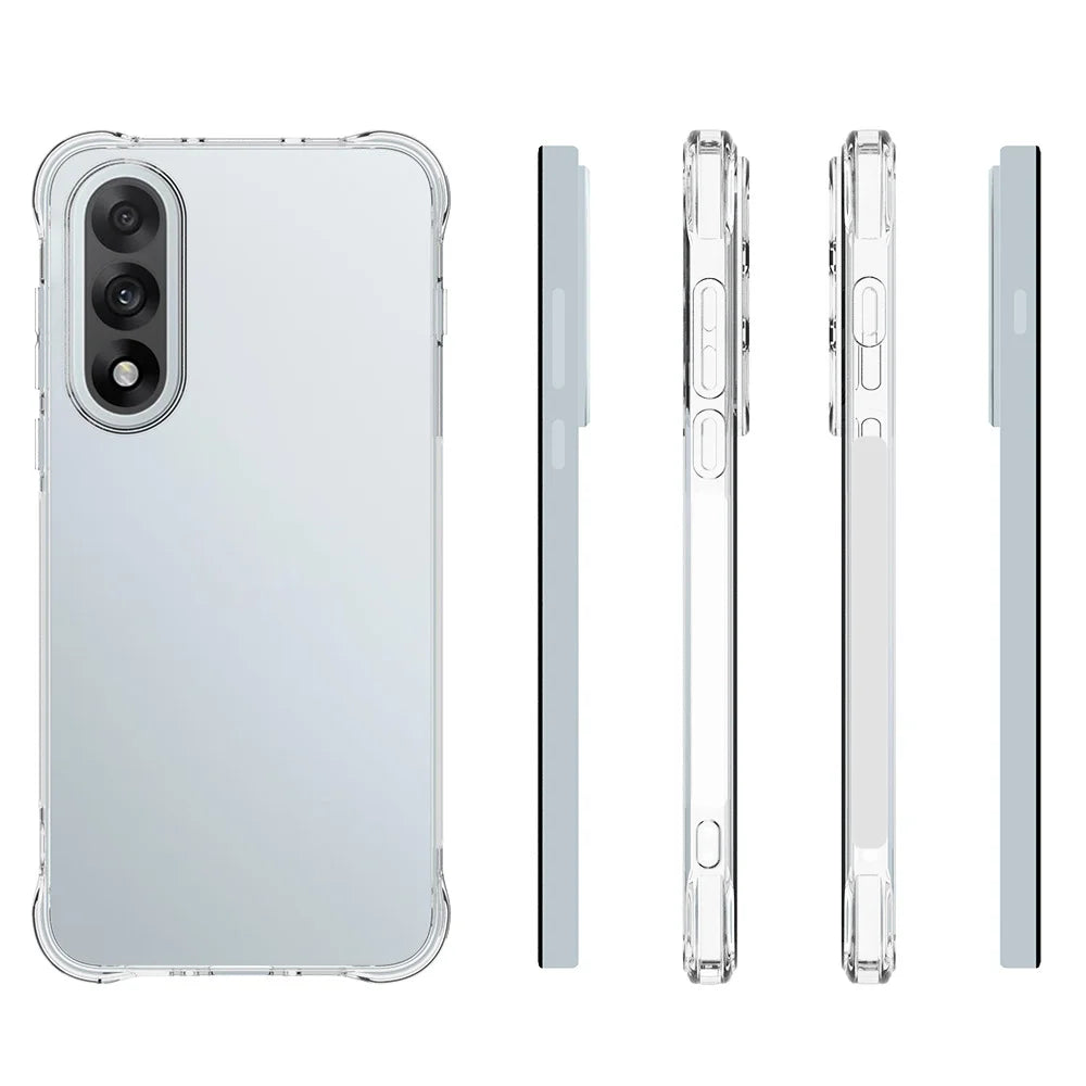 WANLONFENG For OnePlus Nord 5 5G / Ace 5 Ultra 5G TPU Case  WL2 Series 2.0mm Phone Cover with 2Pcs Tempered Glass Films - Transparent - 5