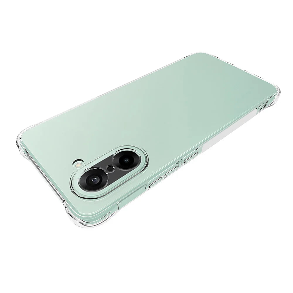 WANLONFENG For OnePlus Nord CE5 5G / Ace 5 Racing 5G TPU Case  WL2 Series 2.0mm Phone Cover with 2Pcs Tempered Glass Films - Transparent - 6