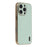 KADEM For iPhone 16 Pro Case Electroplating Silk Texture PU + TPU Phone Back Cover - Green - 1