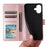 For iPhone 17 Case Wallet Stand View PU Leather Phone Cover with Wrist Strap - Rose Gold - 5
