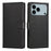 For iPhone 18 Pro / 17 Pro Case Wallet Stand View PU Leather Phone Cover with Wrist Strap - Black - 1