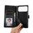 For iPhone 18 Pro / 17 Pro Case Wallet Stand View PU Leather Phone Cover with Wrist Strap - Black - 5