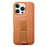CASENEO For iPhone 16 Pro Magnetic Case  Wristband PU Leather + PC Shockproof Phone Cover - Brown - 2