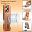 CASENEO For iPhone 16 Pro Magnetic Case  Wristband PU Leather + PC Shockproof Phone Cover - Brown - 6