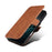 DENIOR B06 For iPhone 16 Plus Case Magnetic Detachable Wallet Stand Leather + TPU Phone Cover - Brown - 4
