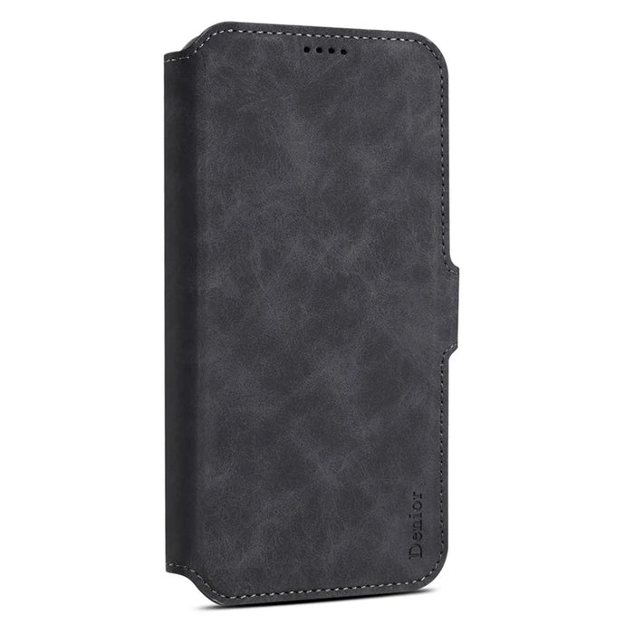 DENIOR B06 For iPhone 16 Pro Max Case Magnetic Detachable Wallet Stand Leather + TPU Phone Cover - Black - 7