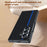For Samsung Galaxy Z Fold7 5G Case Carbon Fiber Texture Leather + PC Anti-Drop Folding Phone Cover - Black / Red - 6
