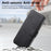 CASENEO For iPhone 12 Pro Max 6.7 inch Magnetic Case  Detachable Leather Phone Wallet Cover - Black - 5
