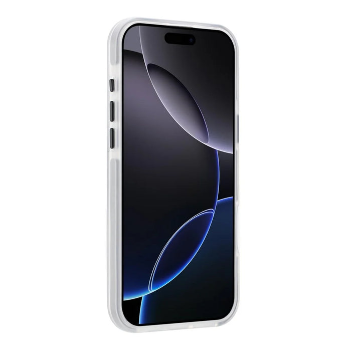 For iPhone 16 Pro Max Magnetic Case TPU PC TPE Shockproof Phone Back Cover - Transparent Black - 3