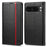 LC.IMEEKE For Google Pixel 10 Pro / 10 / 9 Pro / 9 Wallet Case Carbon Fiber Texture Leather Phone Cover - Vertical Stripe - 1