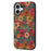For iPhone 17 Case Flower Print PU Leather + PC + TPU Phone Cover - Spring / Green - 1