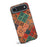 For iPhone Air Case Flower Print PU Leather + PC + TPU Phone Cover - Winter / Blue - 2