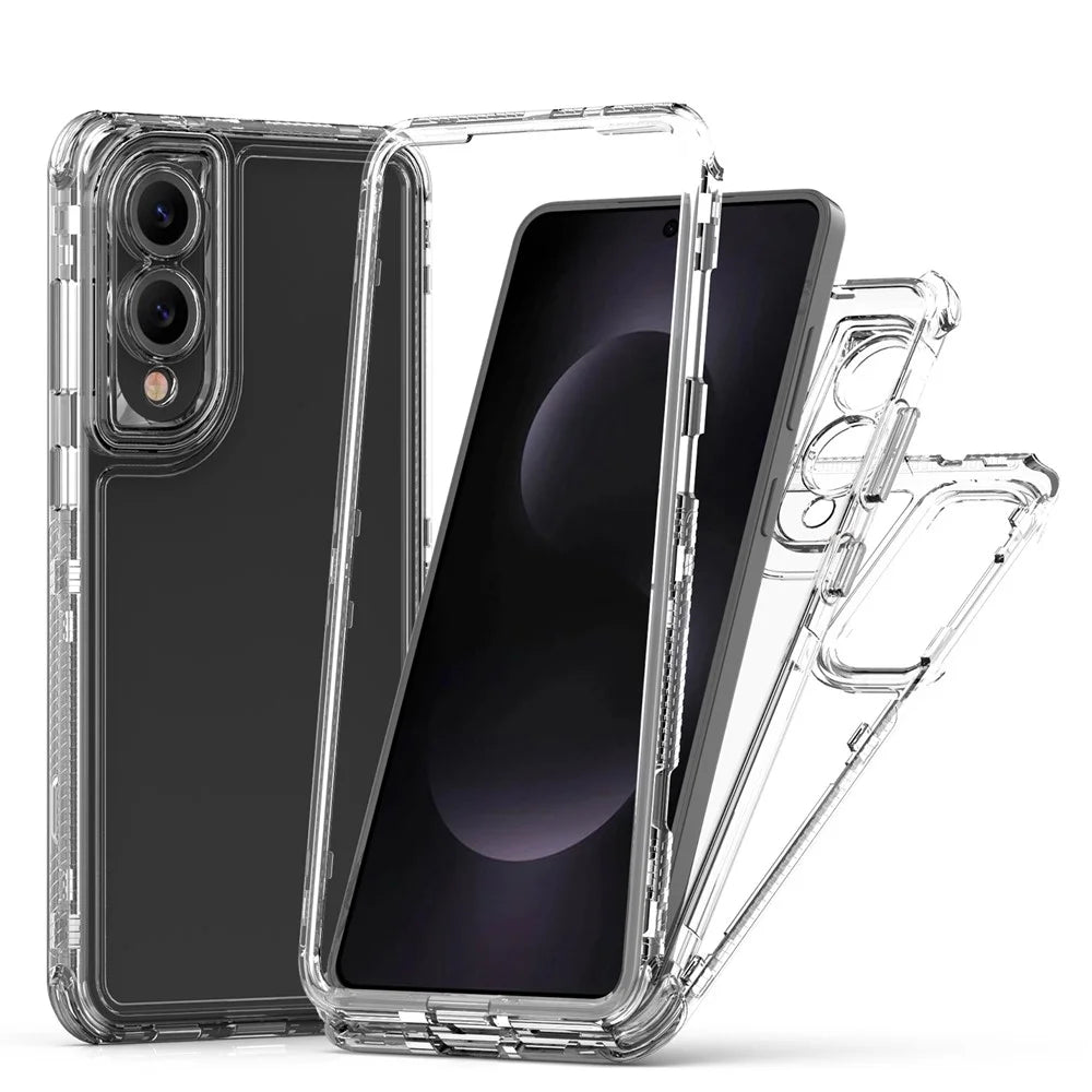 For Samsung Galaxy S25 Edge Case Anti Scratch Acrylic TPU Clear Phone Cover - 2
