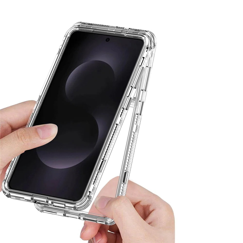 For Samsung Galaxy S25 Edge Case Anti Scratch Acrylic TPU Clear Phone Cover - 3