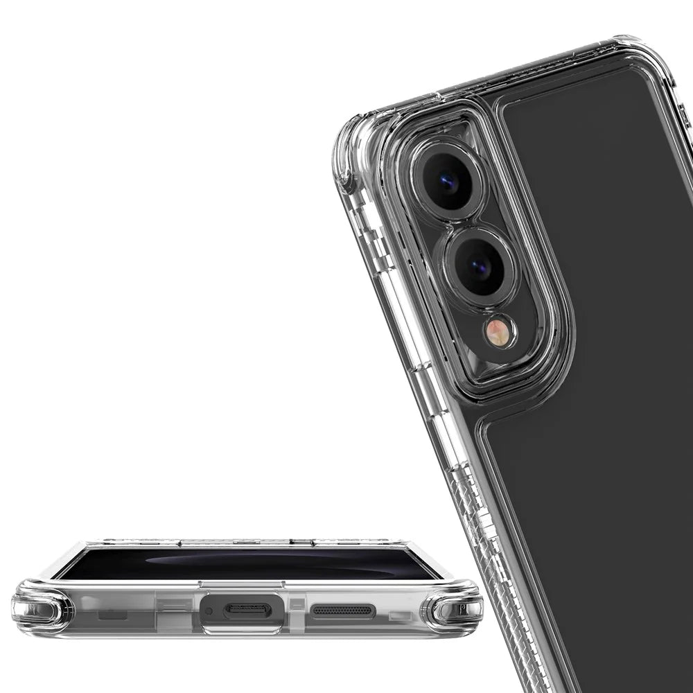 For Samsung Galaxy S25 Edge Case Anti Scratch Acrylic TPU Clear Phone Cover - 4