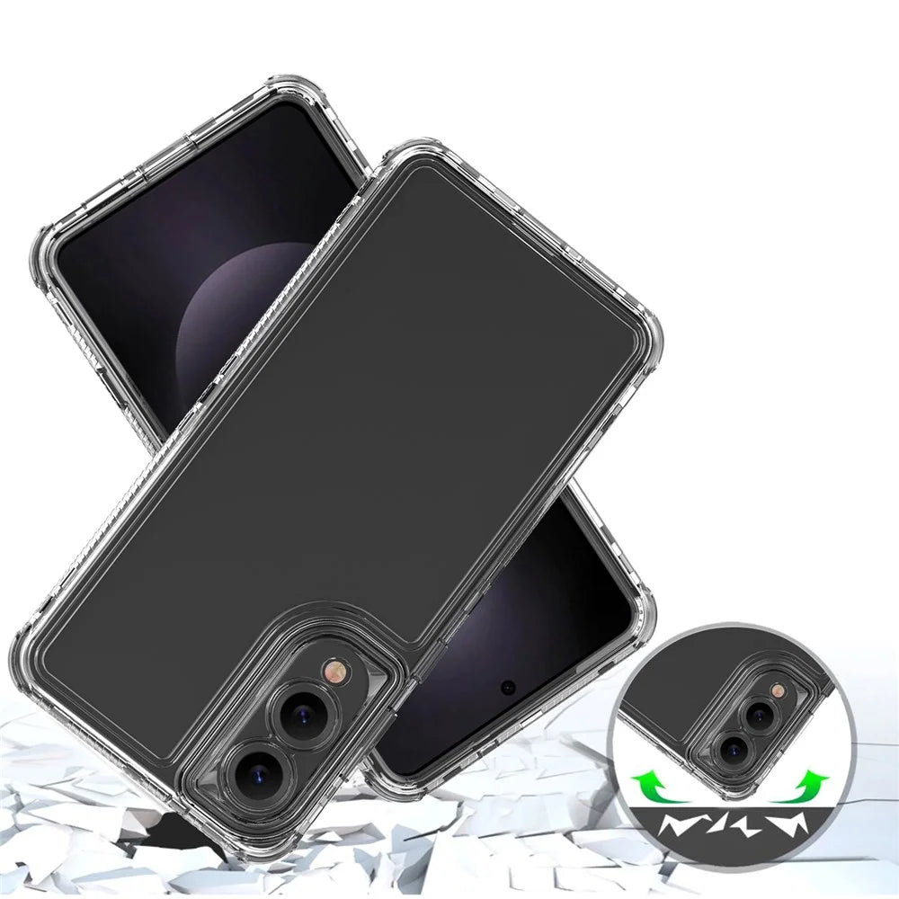 For Samsung Galaxy S25 Edge Case Anti Scratch Acrylic TPU Clear Phone Cover - 5