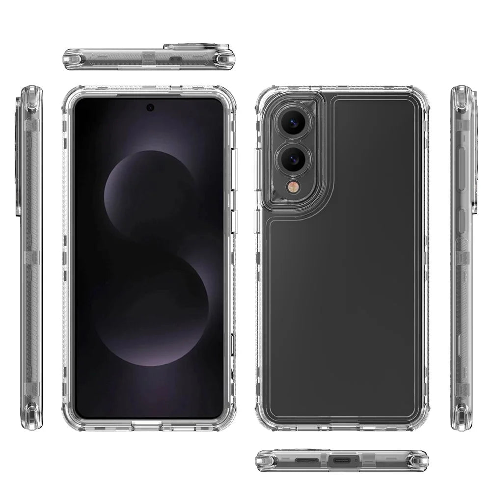 For Samsung Galaxy S25 Edge Case Anti Scratch Acrylic TPU Clear Phone Cover - 7