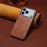 For iPhone 17 Pro Max Case Crocodile Texture Design Leather Slim Back Cover - Brown - 4