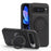 For Google Pixel 10 Pro XL Case with Ring Kickstand Magnetic Case PU Leather Back Cover - Blue - 1