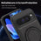 For Google Pixel 10 Pro XL Case with Ring Kickstand Magnetic Case PU Leather Back Cover - Blue - 6