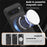 For Google Pixel 10 Pro XL Case with Ring Kickstand Magnetic Case PU Leather Back Cover - Blue - 7