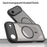 For iPhone Air Case Compatible with MagSafe Anti Drop PC + TPU Phone Cover - Black - 6