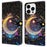 For iPhone 16 Pro Case Wallet Stand Pattern Printing PU Leather Flip Phone Cover - Bright Moon - 1